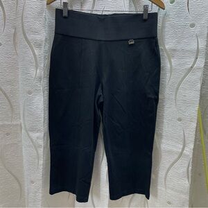 Nygard Slims Capri Pants‎ Women Large Black High Waist Pull On Leggings